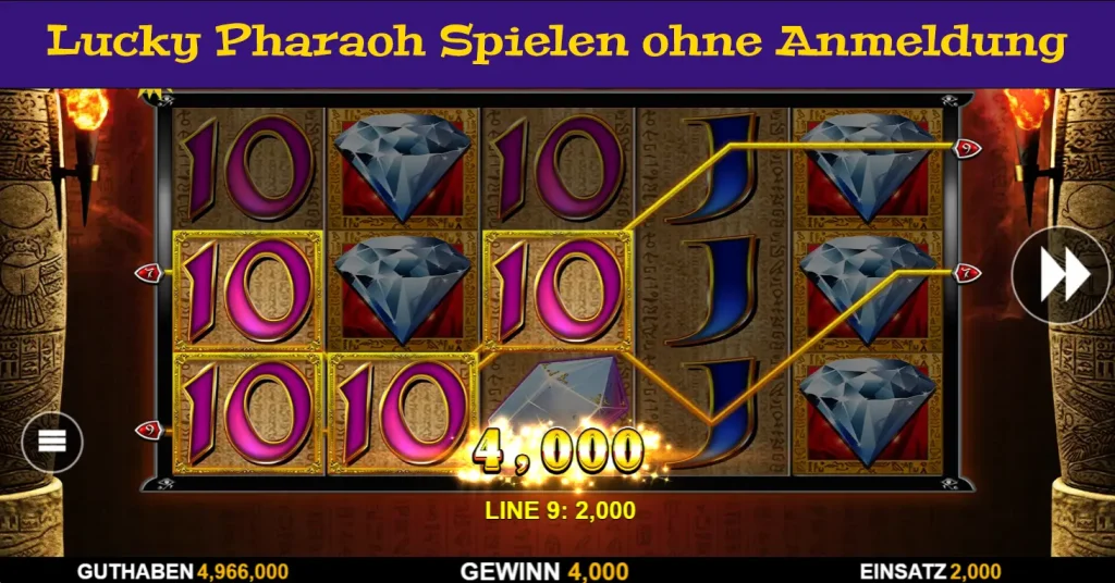 Lucky Pharaoh Demo: Kostenlos Spielen ohne Anmeldung
